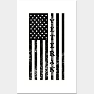 Distressed Veteran Flag Posters and Art